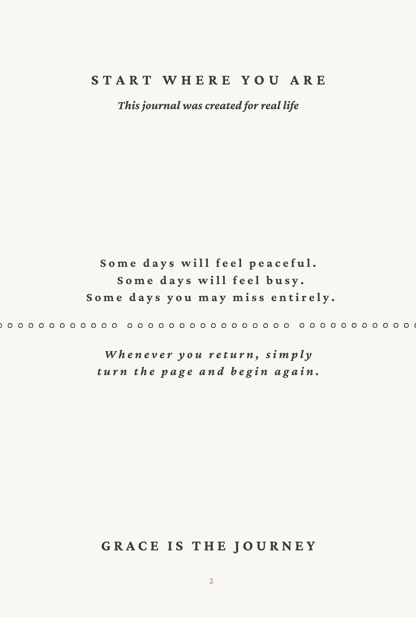 Start Where You Are — journal page 2