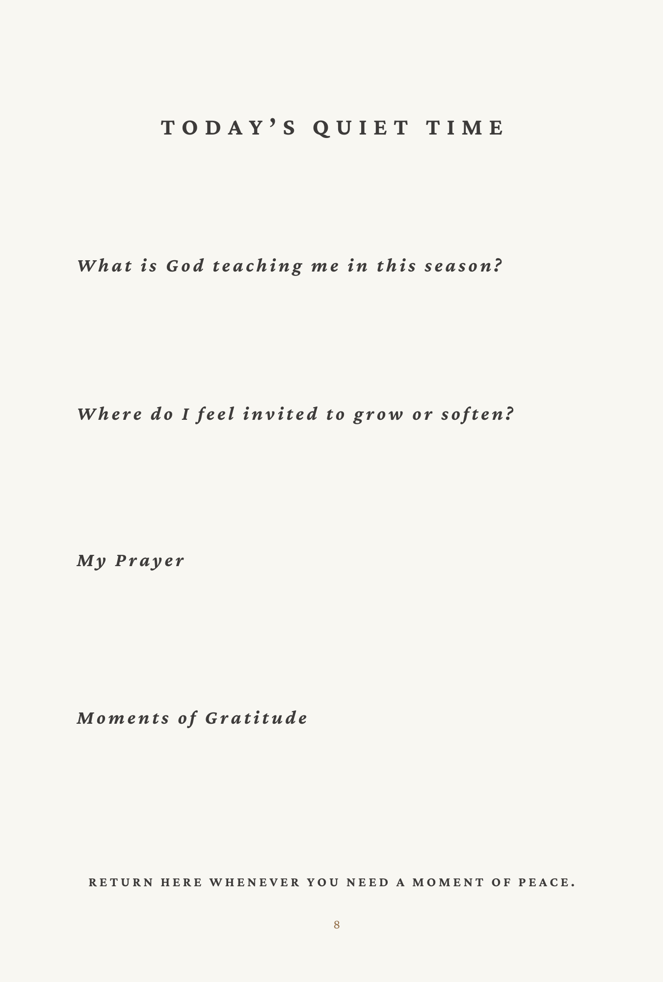 Daily reflection preview page two