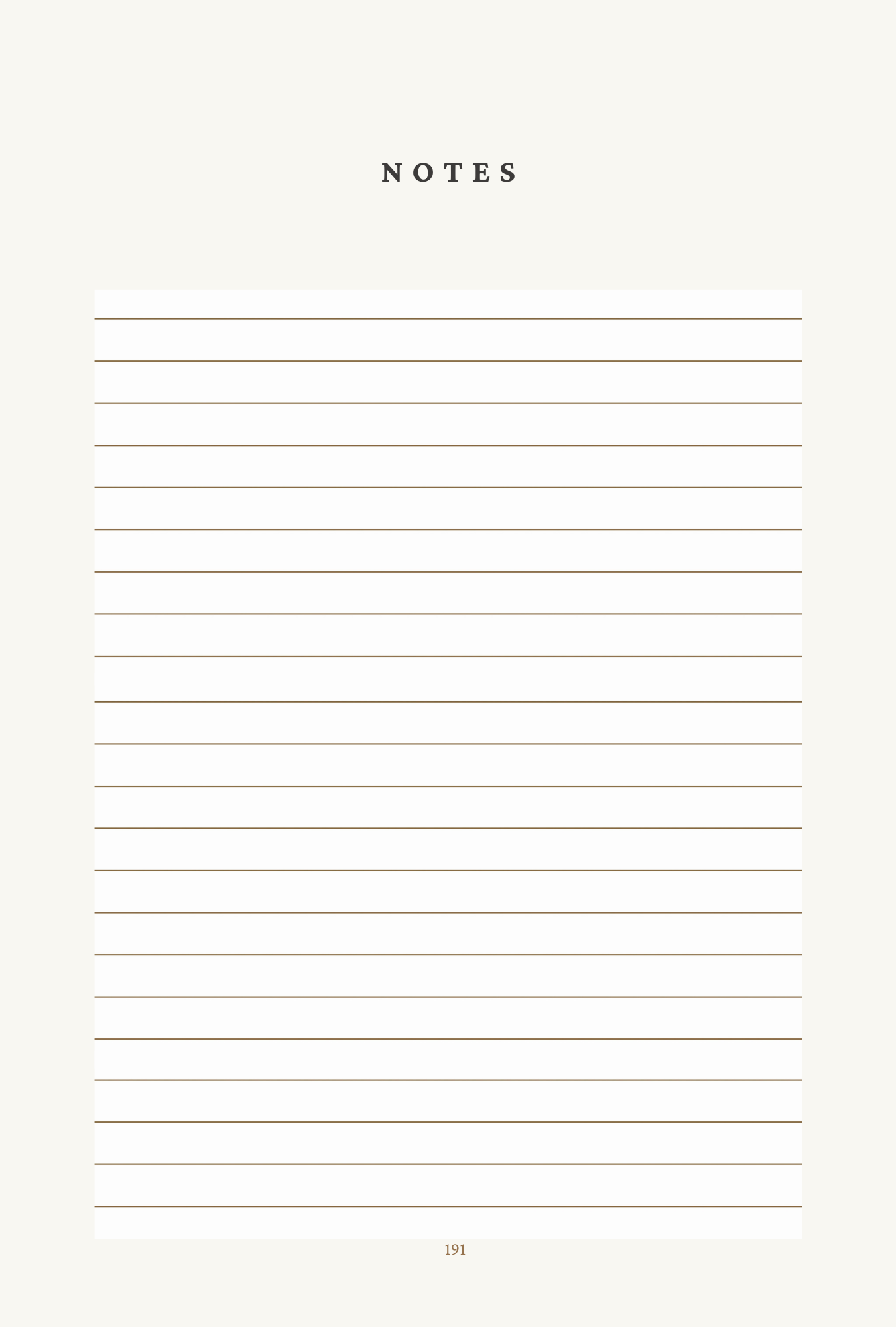 Notes preview page one