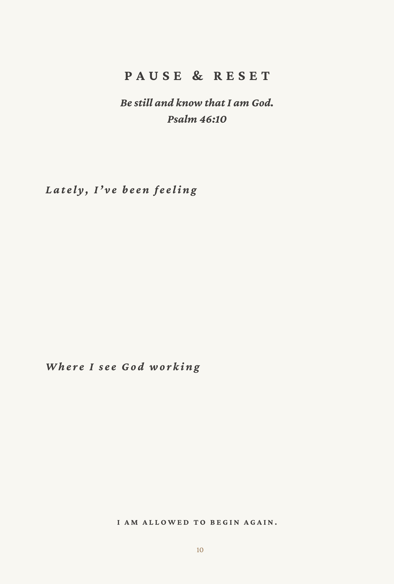 Pause and reset preview page one