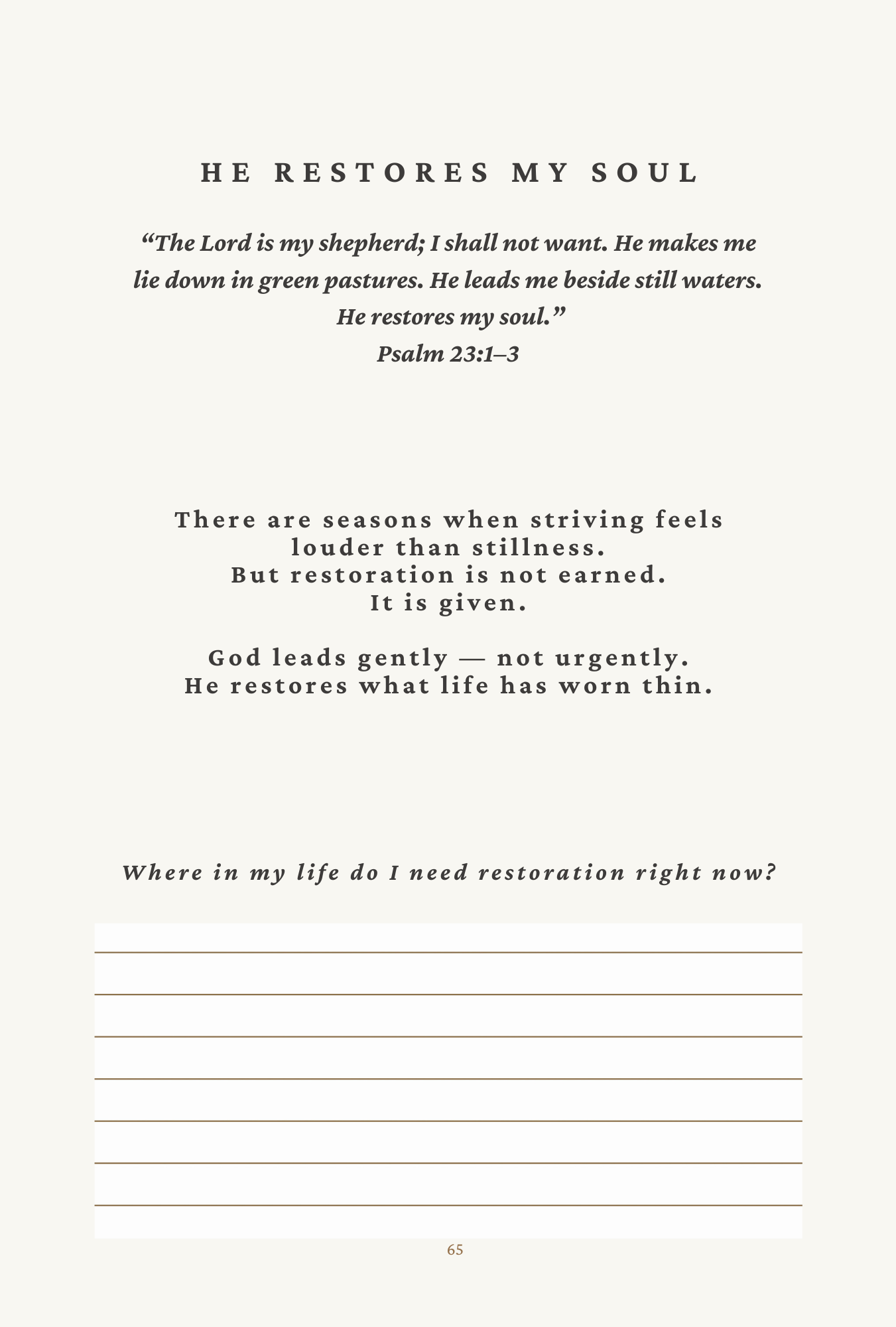 Scripture reflection preview page one